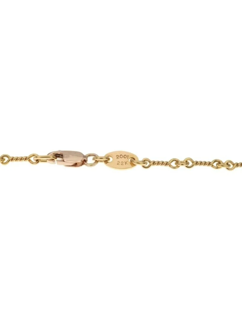 Chrome Hearts Twist Chain Necklace Gold